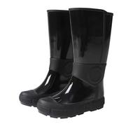 UK 5 Wellingtons Boots Ladies Women Wellies Fully Waterproof Rain Muck Outdoor Mud Shoes Welly Rain Boots Tall Dog Walking Knee High Boot Stylish Black Footwear Gift