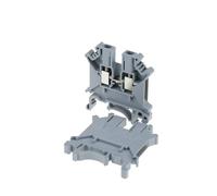 UK-5N DIN Rail Terminal Block 100pcs Screw Clamp 24A 500V AWG24-10 Multi-Purpose Electrical Connector(Grey)