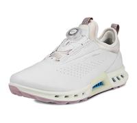 (UK 6.5-7, White) Ecco Womens 2025 BIOM C4 Full Grain Leather Waterproof Boa Spikeless Golf Shoes