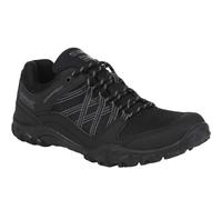 (UK 6.5, Black) Regatta Mens Edgepoint III Water Resistant Outdoor Walking Trainers