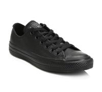 (UK 6.5) Converse Mens Womens Black All Star OX Leather Trainers