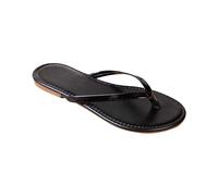 UK 6.5 Flip Flops Sandal Glitter WOMENS Diamante Soft Cushion Footbed Comfy Toe Post Sandals Fashion Summer Beach Travel Walking Thong Sandles Footwear A4_Black