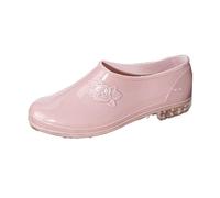UK 6.5 Waterproof Garden Shoe for Women,Ladies Flower Mud Shoes Rubber Gardening Rain Boots for Car Wash Camping Lawn Care and Yard Work Khaki