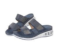 UK 6.5 Womens Air Cushion Sandals with Arch Support Open Toe Adjustable Hook and Loop Wedge Sandals Low Heels Ladies Shoes Fashion for Walking Casual Gifts 2025 02_Blue