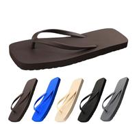 UK 6.5 Womens Casual Flip Flops Yoga Mat Comfortable Cushion Arch Support Walking Thong Sandals Lightweight Open Toe Slip On Sandals for Summer Hiking for Beach Vacation Brown