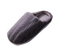 UK 6 Fuzzy Slippers for Women Men - Women's Comfy Clog Memory Foam Slippers Mules Closed Toe Slipper Indoor Home Slipper Shoes for Men Cool Stuff A2_Coffee