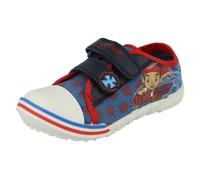 (UK 6 Infant, Blue) Boys Disney Canvas Shoe Jake Treasure