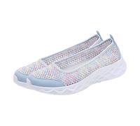 UK 6 Womens Working Nurse Shoes Low Top Printed Comfortable Non-Slip Memory Foam Slip on Mesh Trainers Lightweight Walk Sports Pumps Footwear Gift #01_Camouflage