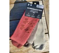 UK 7.5-12 UNDER ARMOUR TECH Brick Stone Cushioned CREW Sports SOCKS 42-47 Shlf24