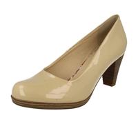 (UK 7.5, Beige) Ladies Rieker Court Heels 41160