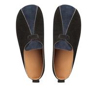 UK 7.5 Retro Loafers for WOMEN Fashion Round toe Boat Shoes Button Faux Leather Vamp Medieval Renaissance Comfortable Pirate Flat Shoes for Halloween Cosplay Footwear Gift 003_Black