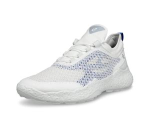 (UK 7.5, White/Virtual) Ecco Mens 2026 Biom H5 Textile Spikeless Leather Waterproof Golf Shoes