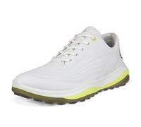 ECCO Men's Lt1 Hybrid, Wasserdicht Golf Shoe, White/Yellow, 7.5/8.5 UK