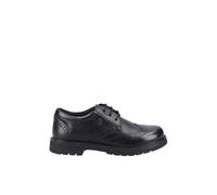 Hush Puppies Sally 2 Leather Youth Girl's Black Brogues UK 7