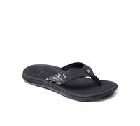 (UK 7, Black/White) Reef Womens Santa ANA Summer Beach Pool Sandals Thongs Flip Flops