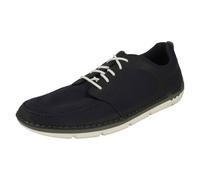 (UK 7, Navy (Blue)) Mens Clarks Casual Lace Up Trainers Step Maro Sol - G Fit