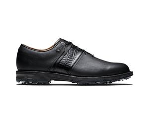 (UK 8.5, Black) Footjoy Mens Premiere Series Spiked Leather Waterproof Golf Shoes