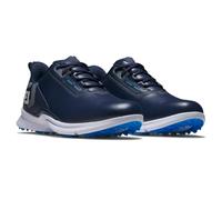 (UK 8.5, Navy) Footjoy Mens FJ Fuel Spikeless Cushioned Durable Waterproof Golf Shoes