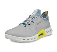 (UK 8-8.5, Concrete/Baygreen) Ecco Mens 2026 Biom C4 Waterproof Breathable Leather Spikeless Golf Shoes