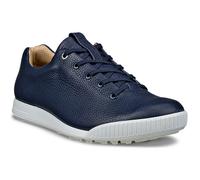 (UK 8-8.5, Marine) Ecco Mens 2026 Golf Street Retro Hybrid Waterproof Leather Spikeless Golf Shoes