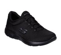 Skechers Womens Summits Artistry Chic Sneaker, Black Mesh Black Trim, 8 UK
