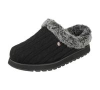 (UK 8, Black) Womens Skechers Memory Foam Slippers Ice Angel