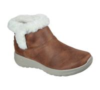 (UK 8, Chestnut) Skechers Womens 2021 On-The-Go Joy Endeavor Water Repellent Faux Fur Boots