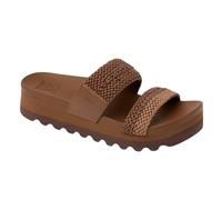 (UK 8, Chocolate/Tan Braid) Reef Womens Cushion Vista Hi Summer Holiday Sliders Slides Sandals