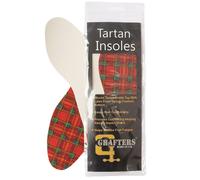 (UK 8 / EU 42 - Mens) Insoles Latex Foam Tartan Unisex Shoes