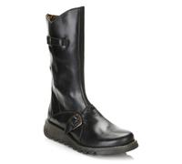 (UK 8) Fly London Womens Black Mes 2 Leather Boots