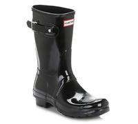 Hunter Womens Gloss Black Original Short Wellington Boots UK 8/EU 42/US 10