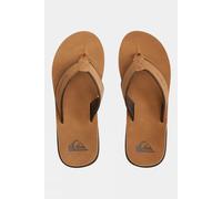 UK 8 Quiksilver Mens Carver Nubuck Flip Flops Tan Size