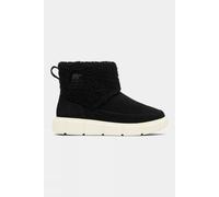 UK 8 Sorel Womens Explorer III Slip-On Cosy Snow Boots Black Size