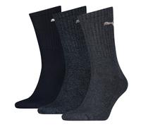(UK 9-11) Puma 3 Pack Crew Sports Socks - Navy