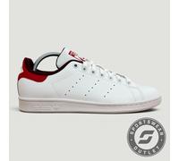 UK 9.5 - adidas Originals Stan Smith Men's - White/Red/Maroon (IG1321)