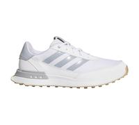 (UK 9.5, White/Silver/Gum) adidas Golf Mens S2G Spikeless Waterproof Recycled Lightweight Golf Shoes