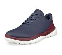 (UK 9-9.5, Marine) Ecco Mens 2026 LT1 Lace Up Waterproof Spikeless Full Grain Leather Golf Shoes