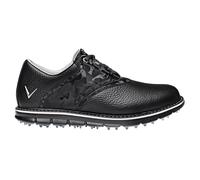 (UK 9, Black/Black) Callaway Golf Mens M597 LUX Leather Upper Spikeless Cushioned Golf Shoes
