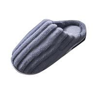 UK 9 Fuzzy Slippers for Women Men - Women's Comfy Clog Memory Foam Slippers Mules Closed Toe Slipper Indoor Home Slipper Shoes for Men Cool Stuff A2_Grey