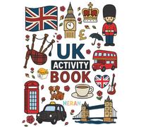 UK Activity Book: Fun Travel Book for Kids Ages 3-8: Puzzles, Coloring Pages, and Games to Keep Kids Busy on the Plane to United Kingdom or any destination (HERAN World Tour Activity Books)