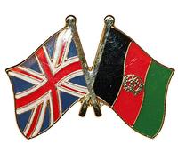 UK & Afghanistan Friendship Flag Pin Badge