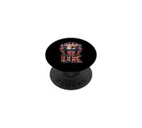 UK American British Friendship Eagle Crossed Flags Vintage PopSockets Adhesive PopGrip