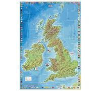 UK and Ireland County Map (A1 Laminated)