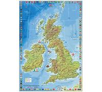 UK and Ireland County Map (A1 Paper Format)