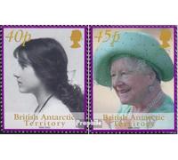 UK Areas Antarctica 334-335 (complete.issue.) unmounted mint / never hinged ** MNH 2002 queen mother Elizabeth (Stamps for collectors) British royal family (Diana, Charles, Elisabeth ..)