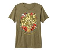 UK Armed Forces Day D-Day Normandy Beach Landing Premium T-Shirt