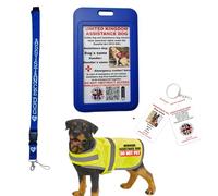 UK Assistance Dog Information Card - Owner-Trained Dog & Handler ID | Durable Double-Sided Card | Clear Public Access Information (Voluntary Use)