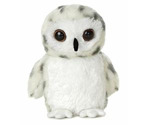 UK AURORA 31345 Mini Flopsie Snowy Owl 8In Soft Toy White World S Fast Shipping