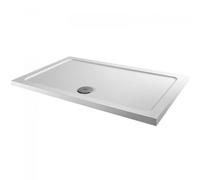 UK Bathrooms Essentials Ukbathrooms Essentials 1400X800mm Rectangular Stone Resin Shower Tray With Waste