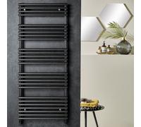UK Bathrooms Essentials Ukbathrooms Essentials Hammered Silver Towel Radiator